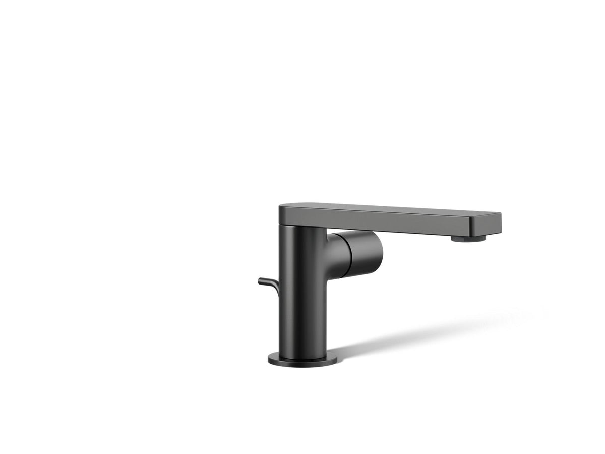 KOHLER K-73050-7-BL Composed Single-Handle Bathroom Sink Faucet With Cylindrical Handle, 1.2 Gpm - Matte Black