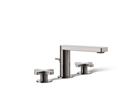 KOHLER K-73060-3-TT Composed Widespread Bathroom Sink Faucet With Cross Handles, 1.2 Gpm In Vibrant Titanium