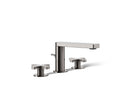 KOHLER K-73060-3-TT Composed Widespread Bathroom Sink Faucet With Cross Handles, 1.2 Gpm - Vibrant Titanium