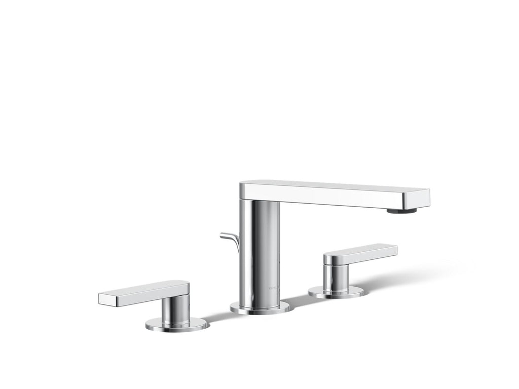 KOHLER K-73060-4-CP Composed Widespread Bathroom Sink Faucet With Lever Handles, 1.2 Gpm - Polished Chrome