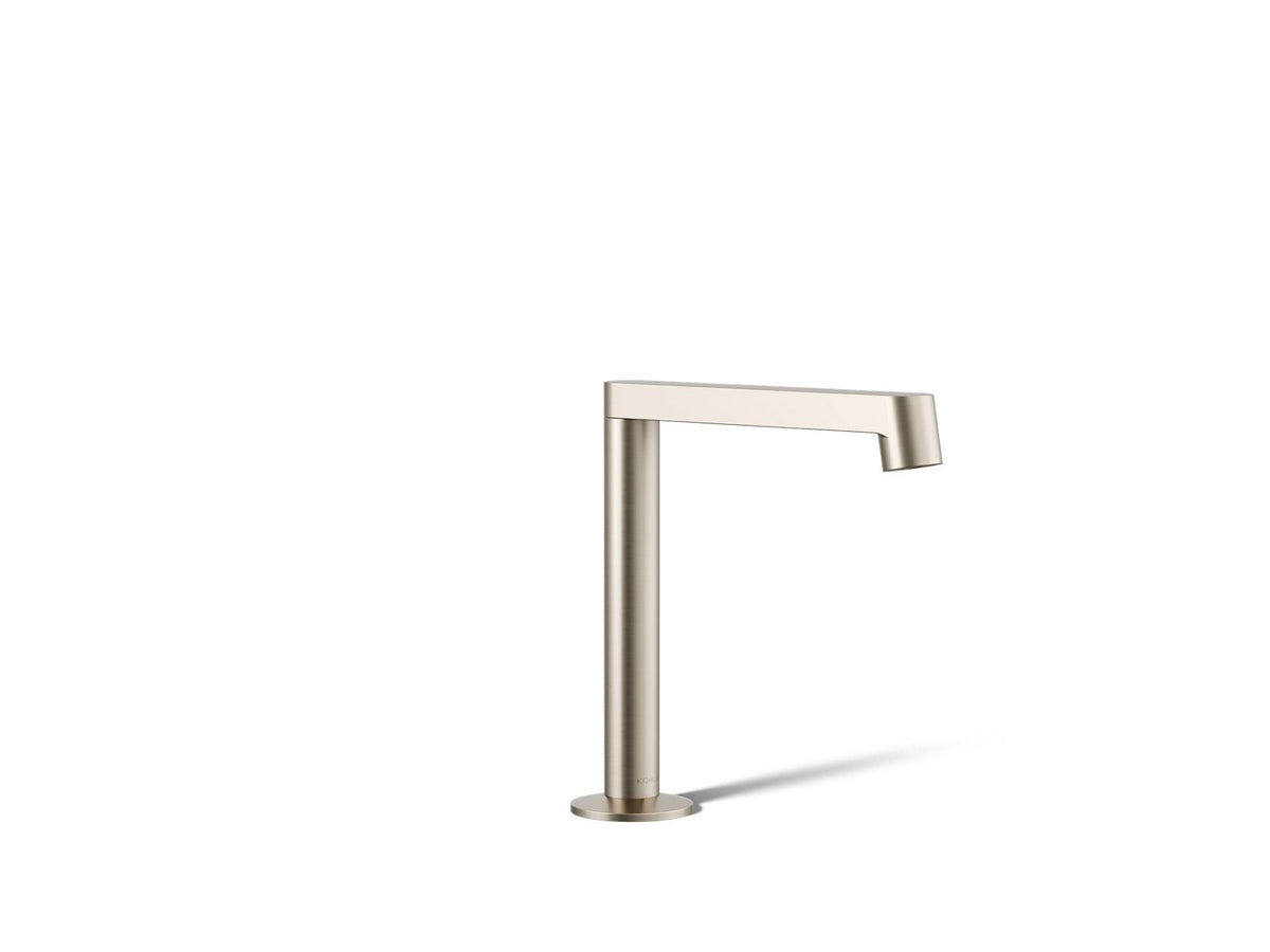 KOHLER K-77969-BN Components Bathroom Sink Faucet Spout With Row Design, 1.2 Gpm - Vibrant Brushed Nickel