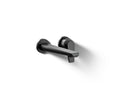 KOHLER K-97358-4-BL Avid Wall-Mount Bathroom Sink Faucet, 1.2 Gpm - Matte Black