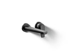 KOHLER K-97358-4-BL Avid Wall-Mount Bathroom Sink Faucet, 1.2 Gpm - Matte Black