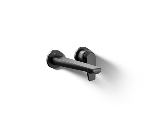 KOHLER K-97358-4-BL Avid Wall-mount bathroom sink faucet, 1.2 gpm - Matte Black