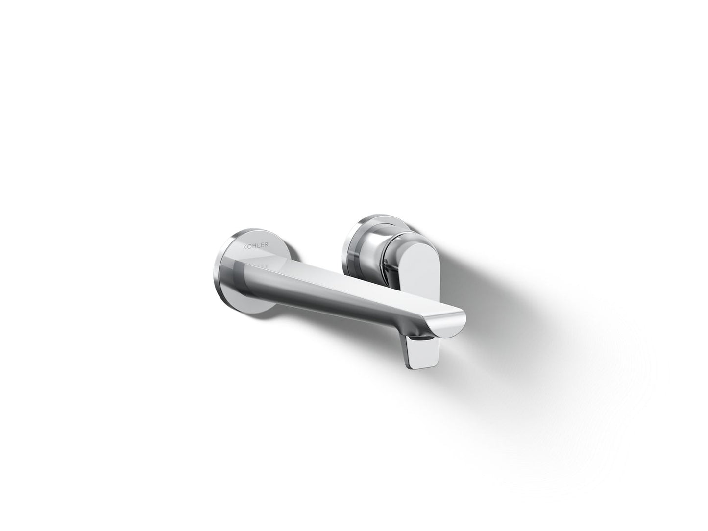 KOHLER K-97358-4-CP Avid Wall-mount bathroom sink faucet, 1.2 gpm - Polished Chrome
