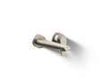 KOHLER K-97358-4-BN Avid Wall-Mount Bathroom Sink Faucet, 1.2 Gpm - Vibrant Brushed Nickel