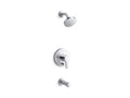 KOHLER K-T35327-4Y-CP Elate Rite-Temp Bath And Shower Trim Kit With Push-Button Diverter, 2.5 Gpm - Polished Chrome