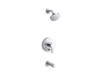 KOHLER K-T35327-4Y-CP Elate Rite-Temp Bath And Shower Trim Kit With Push-Button Diverter, 2.5 Gpm - Polished Chrome