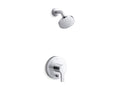 KOHLER K-T35326-4Y-CP Elate Rite-Temp Shower Trim Kit With Push-Button Diverter, 2.5 Gpm - Polished Chrome