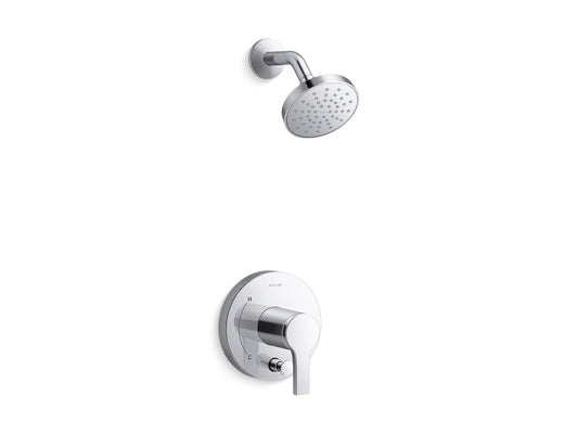KOHLER K-T35326-4G-CP Elate Rite-Temp shower trim kit with push-button diverter, 1.75 gpm - Polished Chrome