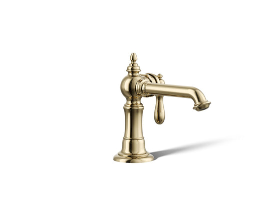 KOHLER K-72762-9M-AF Artifacts Single-Handle Bathroom Sink Faucet, 1.2 Gpm In Vibrant French Gold