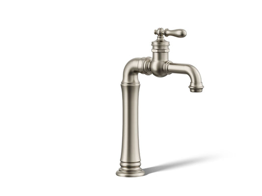 KOHLER K-72763-9M-BN Artifacts Gentleman'S Single-Handle Bathroom Sink Faucet, 1.2 Gpm In Vibrant Brushed Nickel