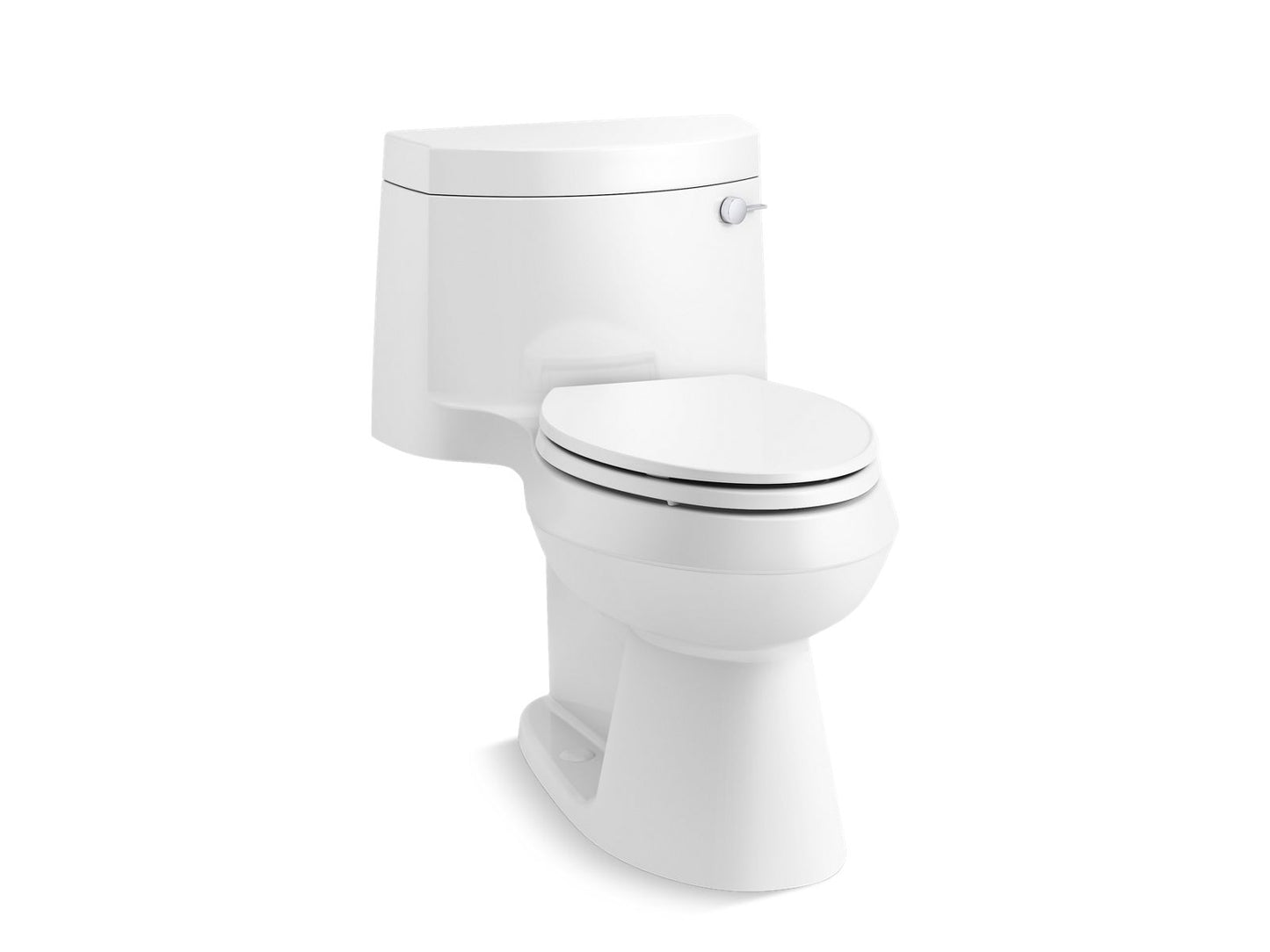 KOHLER K-3619-RA-0 Cimarron One-Piece Elongated Toilet With Concealed Trapway, 1.28 Gpf In White