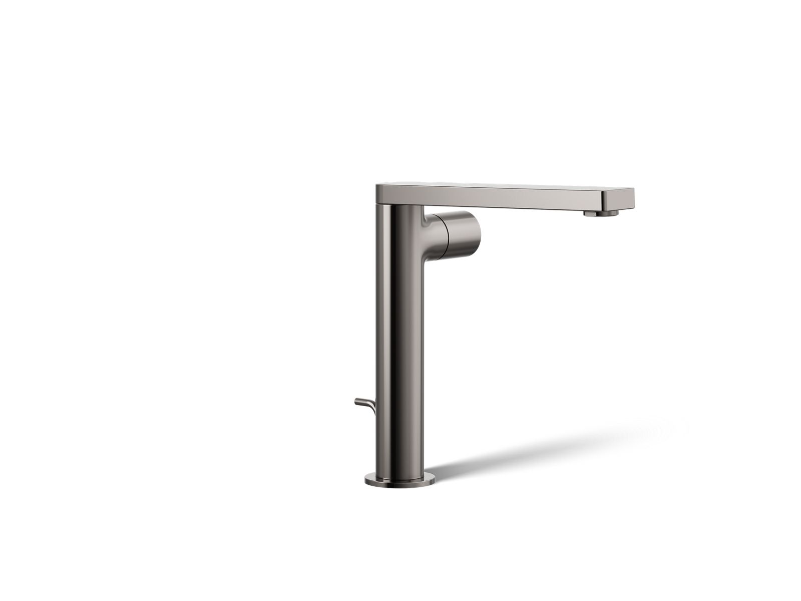 KOHLER K-73159-7-TT Composed Tall Single-Handle Bathroom Sink Faucet With Cylindrical Handle, 1.2 Gpm - Vibrant Titanium