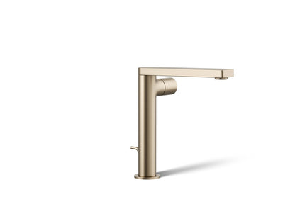 KOHLER K-73159-7-BV Composed Tall single-handle bathroom sink faucet with Cylindrical handle, 1.2 gpm - Vibrant Brushed Bronze
