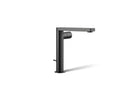 KOHLER K-73159-7-BL Composed Tall Single-Handle Bathroom Sink Faucet With Cylindrical Handle, 1.2 Gpm - Matte Black