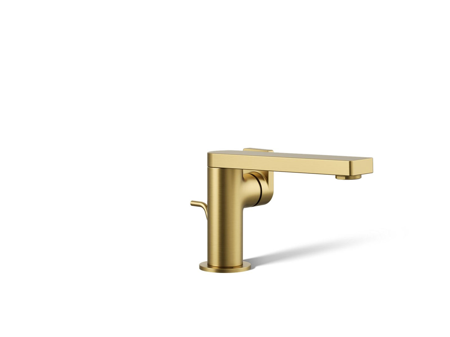 KOHLER K-73167-4-2MB Composed Single-Handle Bathroom Sink Faucet With Lever Handle, 1.2 Gpm In Vibrant Brushed Moderne Brass