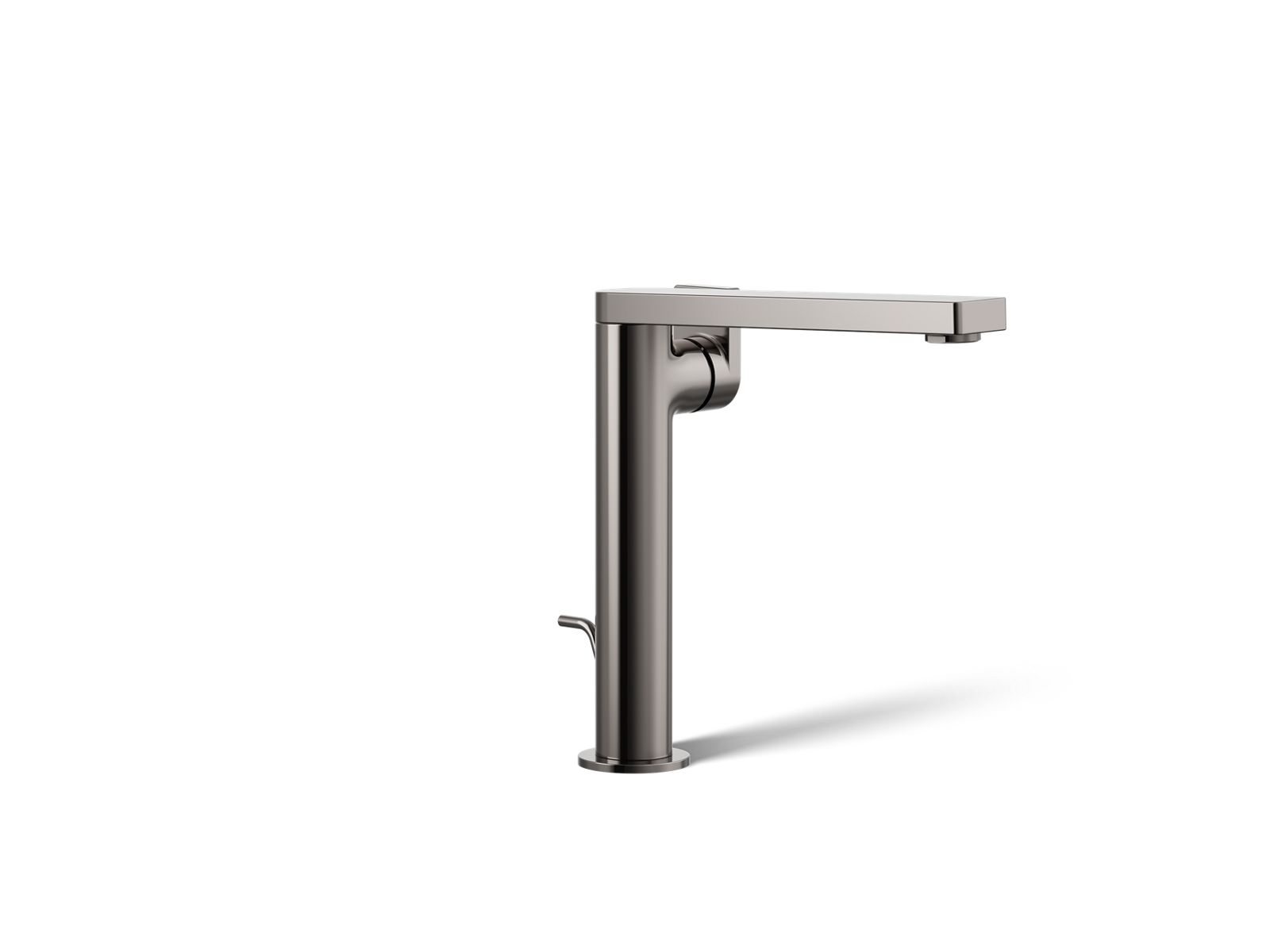 KOHLER K-73168-4-TT Composed Tall Single-Handle Bathroom Sink Faucet With Lever Handle, 1.2 Gpm - Vibrant Titanium