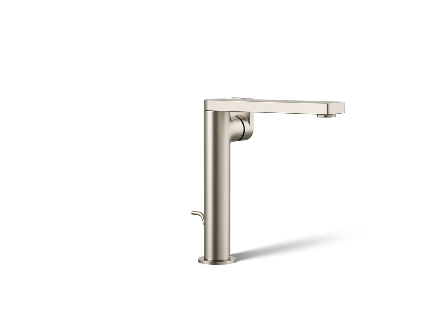 KOHLER K-73168-4-BN Composed Tall Single-Handle Bathroom Sink Faucet With Lever Handle, 1.2 Gpm In Vibrant Brushed Nickel