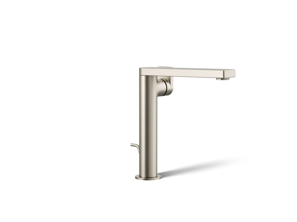 KOHLER K-73168-4-BN Composed Tall Single-Handle Bathroom Sink Faucet With Lever Handle, 1.2 Gpm - Vibrant Brushed Nickel