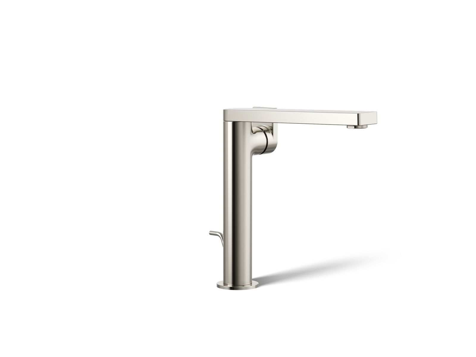 KOHLER K-73168-4-SN Composed Tall Single-Handle Bathroom Sink Faucet With Lever Handle, 1.2 Gpm - Vibrant Polished Nickel