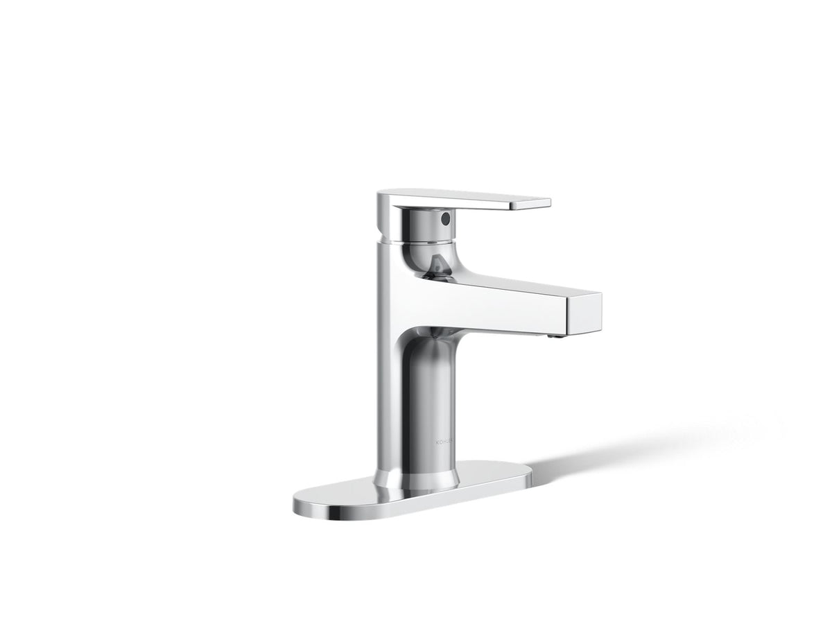 KOHLER K-74021-4-CP Taut Single-Handle Bathroom Sink Faucet, 1.2 Gpm In Polished Chrome
