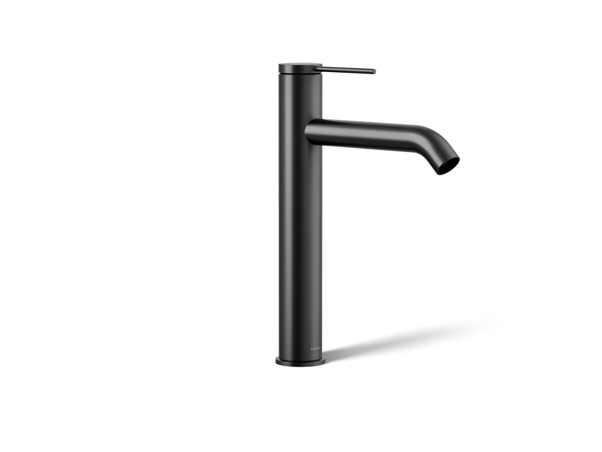 KOHLER K-77959-4A-BL Components Tall Single-Handle Bathroom Sink Faucet, 1.2 Gpm - Matte Black