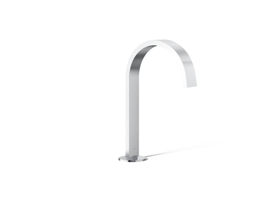 KOHLER K-77968-CP Components Bathroom Sink Faucet Spout With Ribbon Design, 1.2 Gpm In Polished Chrome