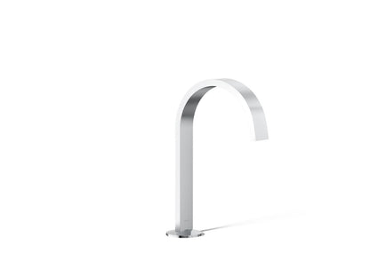 KOHLER K-77968-CP Components Bathroom sink faucet spout with Ribbon design, 1.2 gpm - Polished Chrome