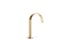 KOHLER K-77968-AF Components Bathroom Sink Faucet Spout With Ribbon Design, 1.2 Gpm - Vibrant French Gold