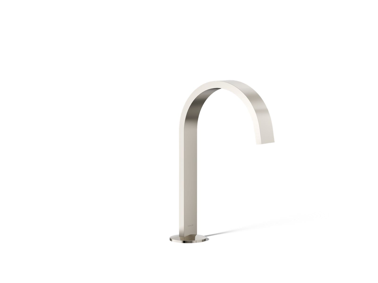 KOHLER K-77968-SN Components Bathroom Sink Faucet Spout With Ribbon Design, 1.2 Gpm - Vibrant Polished Nickel