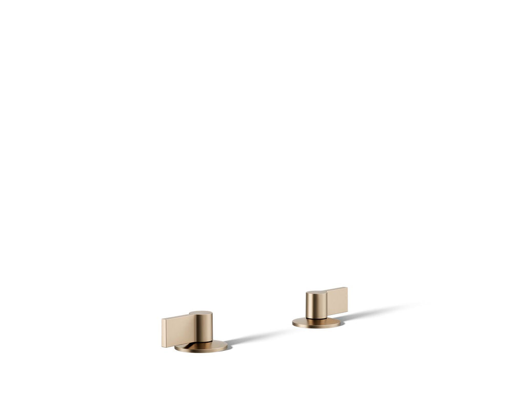 KOHLER K-77974-4-BV Components Lever Bathroom Sink Faucet Handles - Vibrant Brushed Bronze
