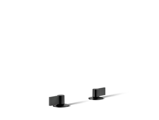 KOHLER K-77974-4-BL Components Lever bathroom sink faucet handles - Matte Black
