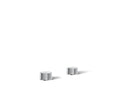 KOHLER K-77974-8-CP Components Oyl Bathroom Sink Faucet Handles - Polished Chrome