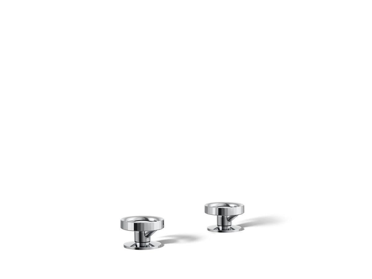 KOHLER K-77974-9-CP Components Industrial Bathroom Sink Faucet Handles - Polished Chrome