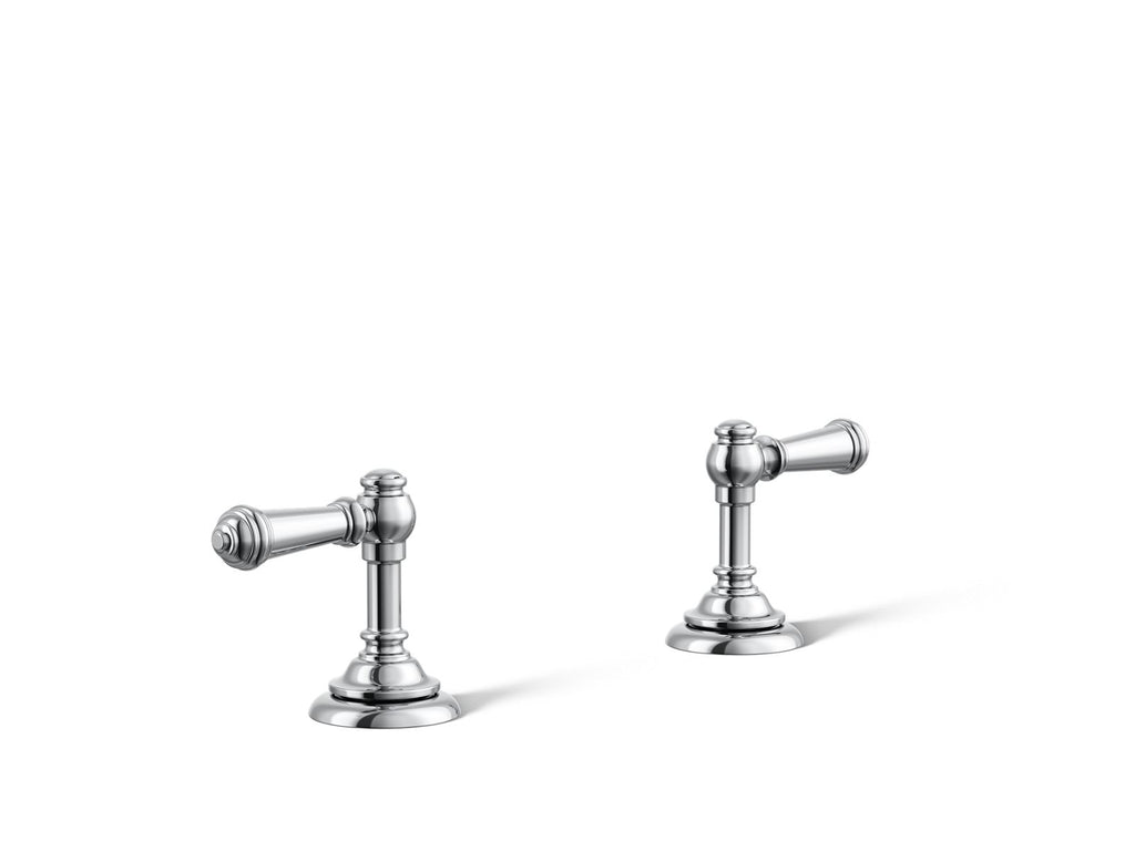 KOHLER K-98068-4-CP Artifacts Lever Bathroom Sink Faucet Handles - Polished Chrome