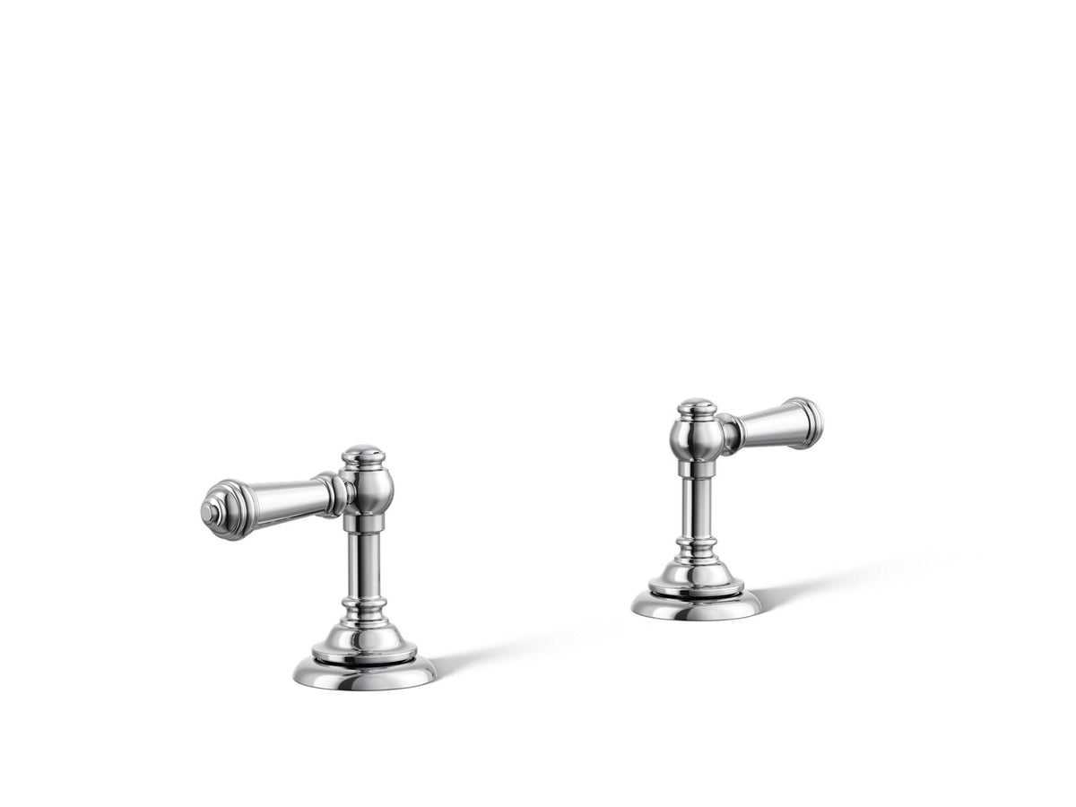 KOHLER K-98068-4-CP Artifacts Lever Bathroom Sink Faucet Handles - Polished Chrome