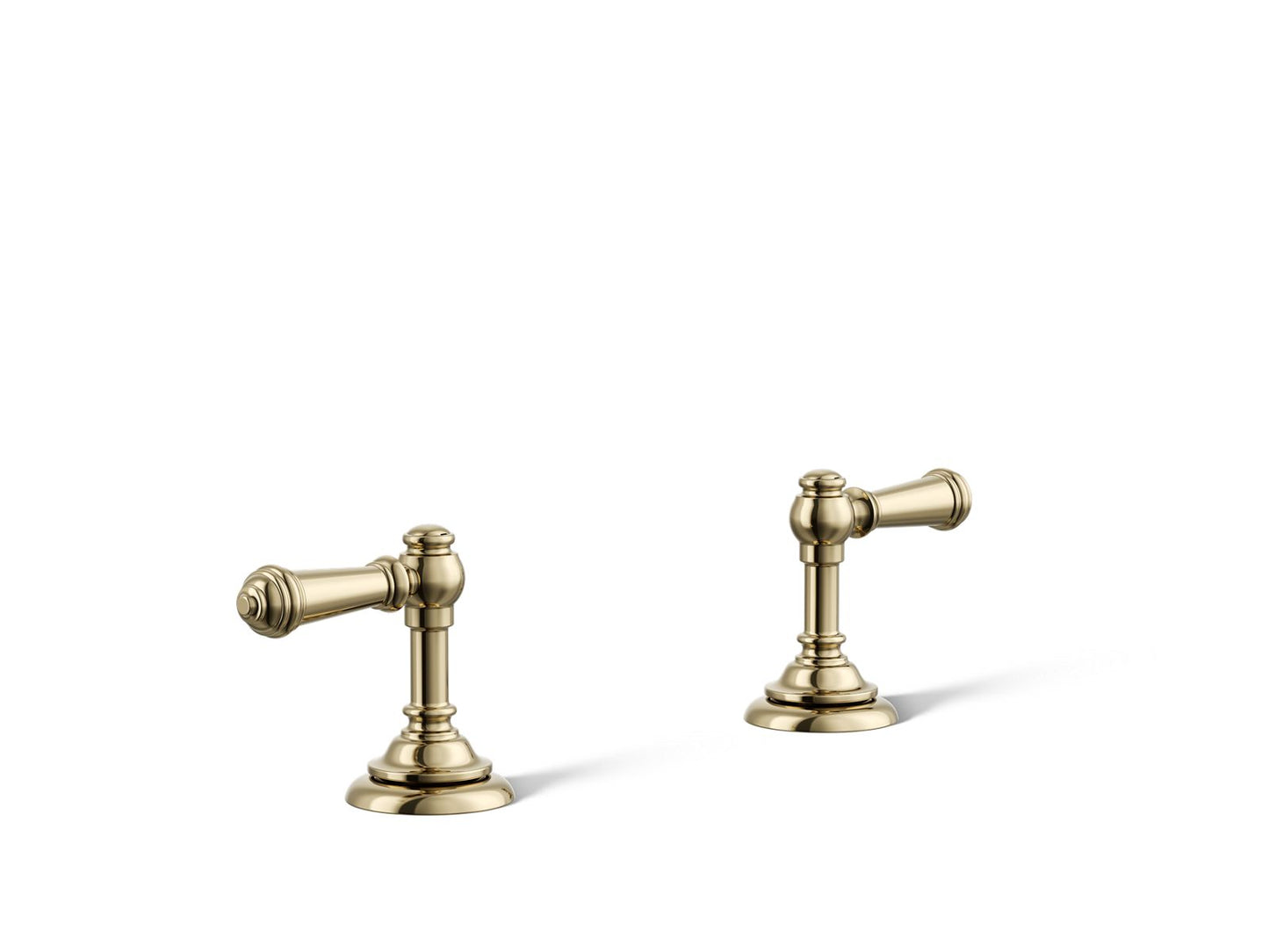 KOHLER K-98068-4-AF Artifacts Lever Bathroom Sink Faucet Handles In Vibrant French Gold