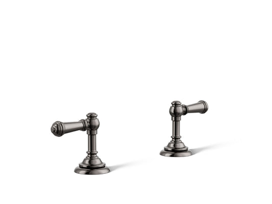 KOHLER K-98068-4-TT Artifacts Lever Bathroom Sink Faucet Handles In Vibrant Titanium