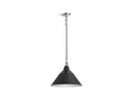 KOHLER K-42202-PE01-CBL Varla 16" Pendant - Polished Chrome/Matte Black