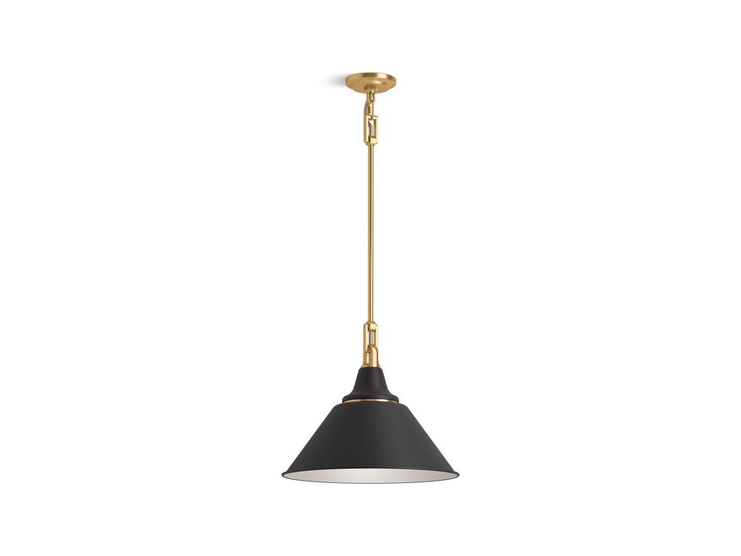 KOHLER 42202-PE01-BML Varla 16 in. Pendant  -  Black Brass Trim