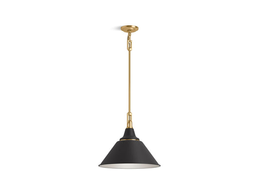 KOHLER 42202-PE01-BML Varla 16 in. Pendant  -  Black Brass Trim