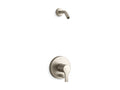 KOHLER K-TLS35326-4-BN Elate Rite-Temp Shower Trim Kit With Push-Button Diverter, Without Showerhead - Vibrant Brushed Nickel
