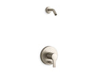 KOHLER K-TLS35326-4-BN Elate Rite-Temp Shower Trim Kit With Push-Button Diverter, Without Showerhead - Vibrant Brushed Nickel