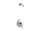 KOHLER K-TLS35326-4-CP Elate Rite-Temp Shower Trim Kit With Push-Button Diverter, Without Showerhead - Polished Chrome