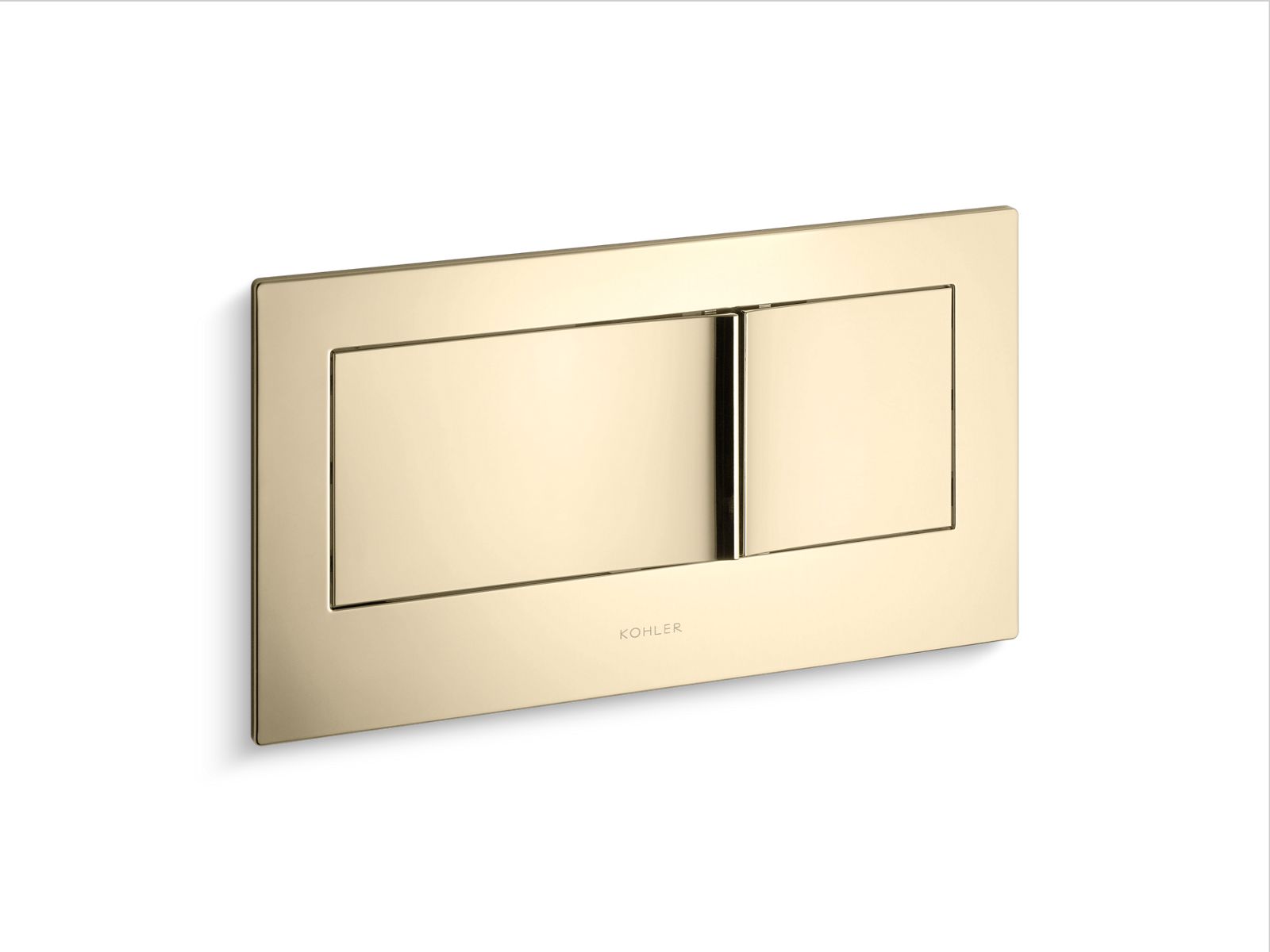 KOHLER K-6298-AF Veil Flush Actuator Plate For 2"X6" In-Wall Tank And Carrier System - Vibrant French Gold