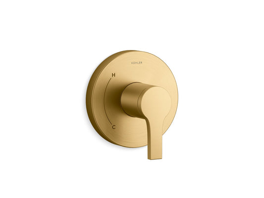 KOHLER K-TS35320-4-2MB Elate Rite-Temp valve trim - Vibrant Brushed Moderne Brass