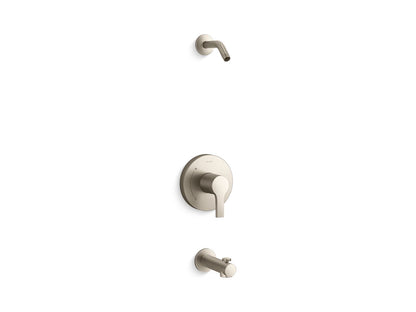 KOHLER K-TLS35322-4-BN Elate Rite-Temp bath and shower trim kit, without showerhead - Vibrant Brushed Nickel