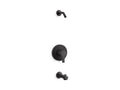 KOHLER K-TLS35322-4-BL Elate Rite-Temp Bath And Shower Trim Kit, Without Showerhead - Matte Black