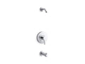 KOHLER K-TLS35322-4-CP Elate Rite-Temp Bath And Shower Trim Kit, Without Showerhead - Polished Chrome
